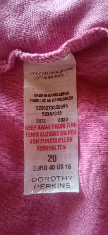 Růžové tílko Dorothy Perkins