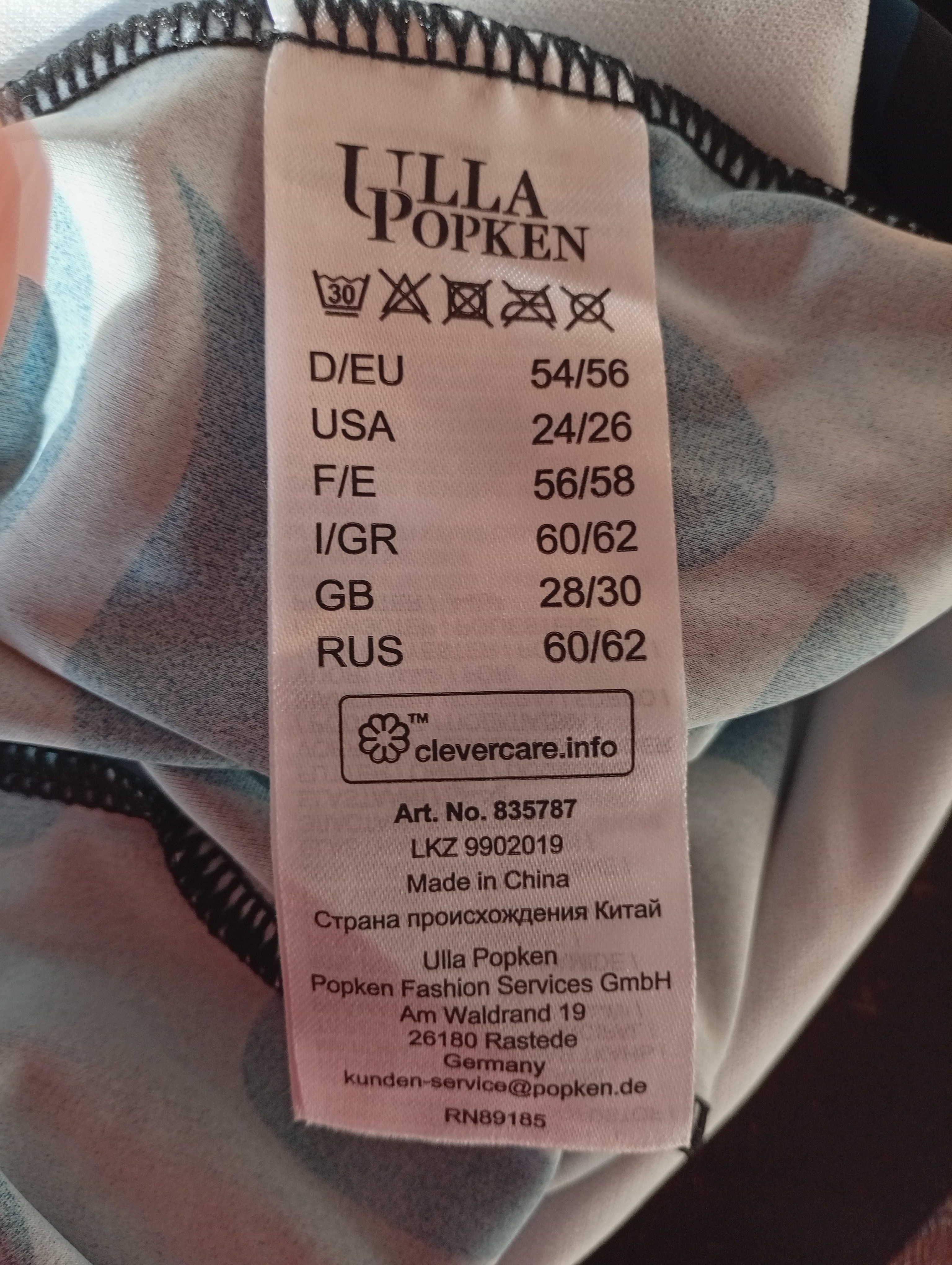 Elegantní dámské plavky Ulla Popken s tyrkysovými kytkami
