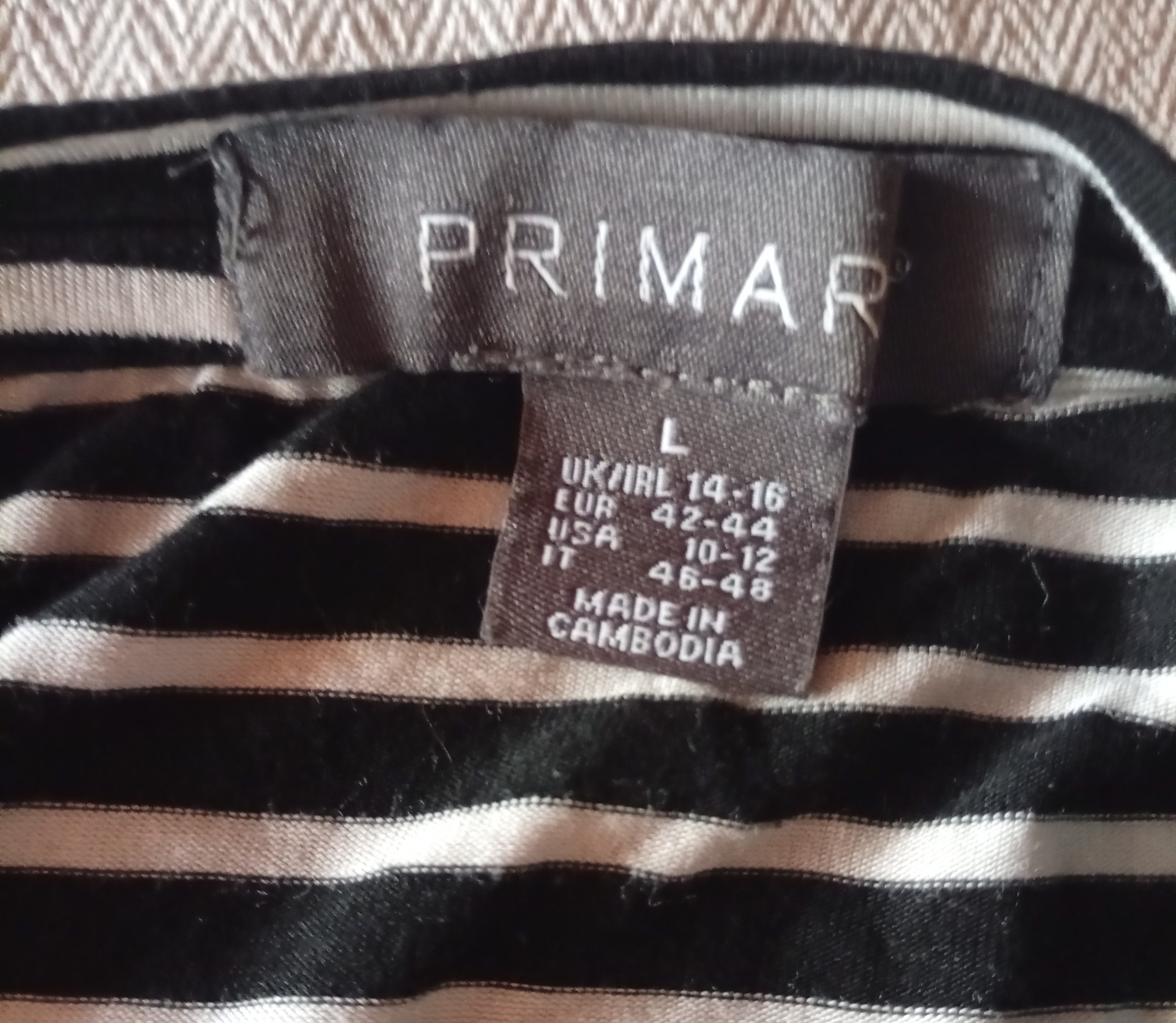Pruhované tričko primark