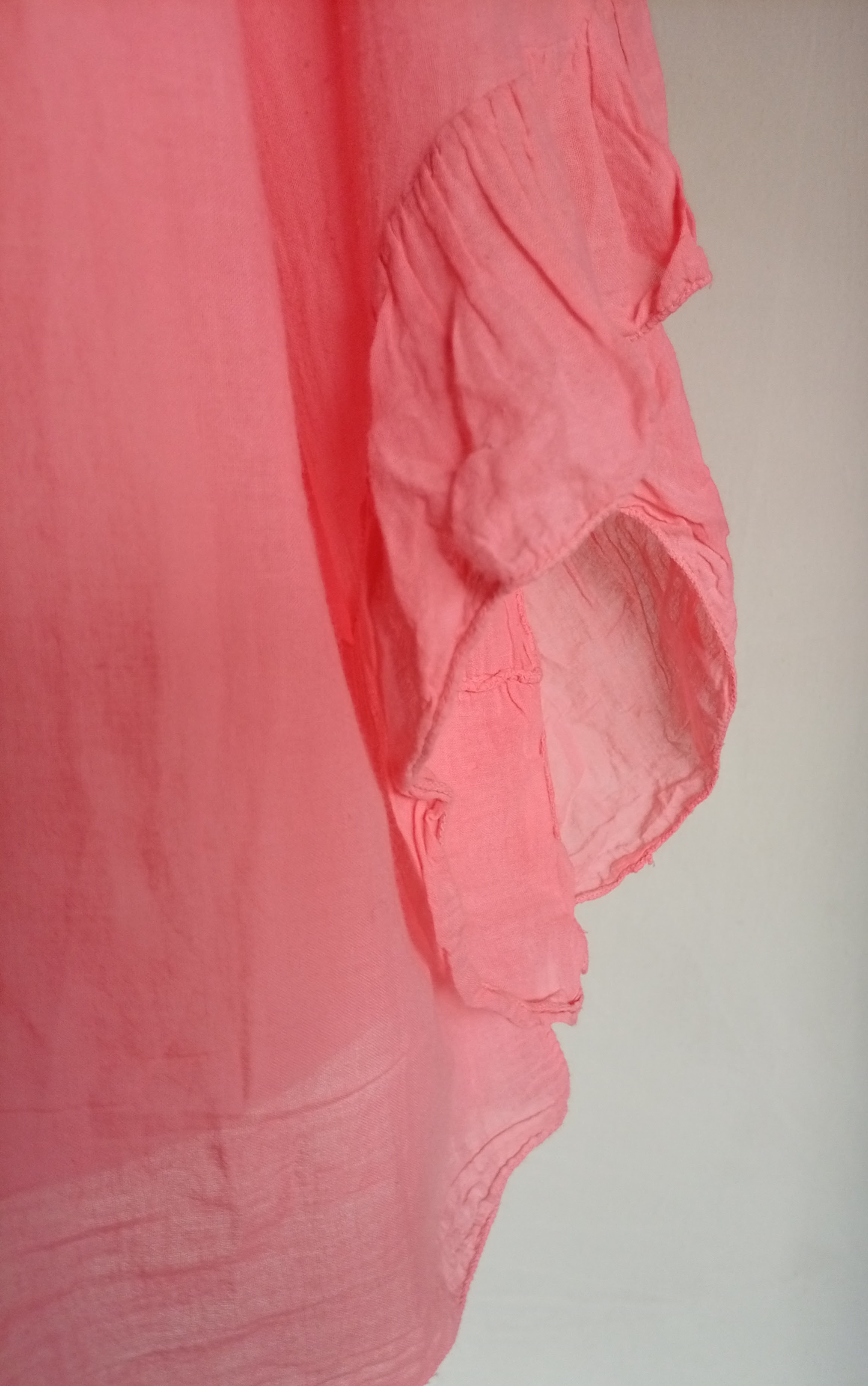 Růžová bavlněná halenka 