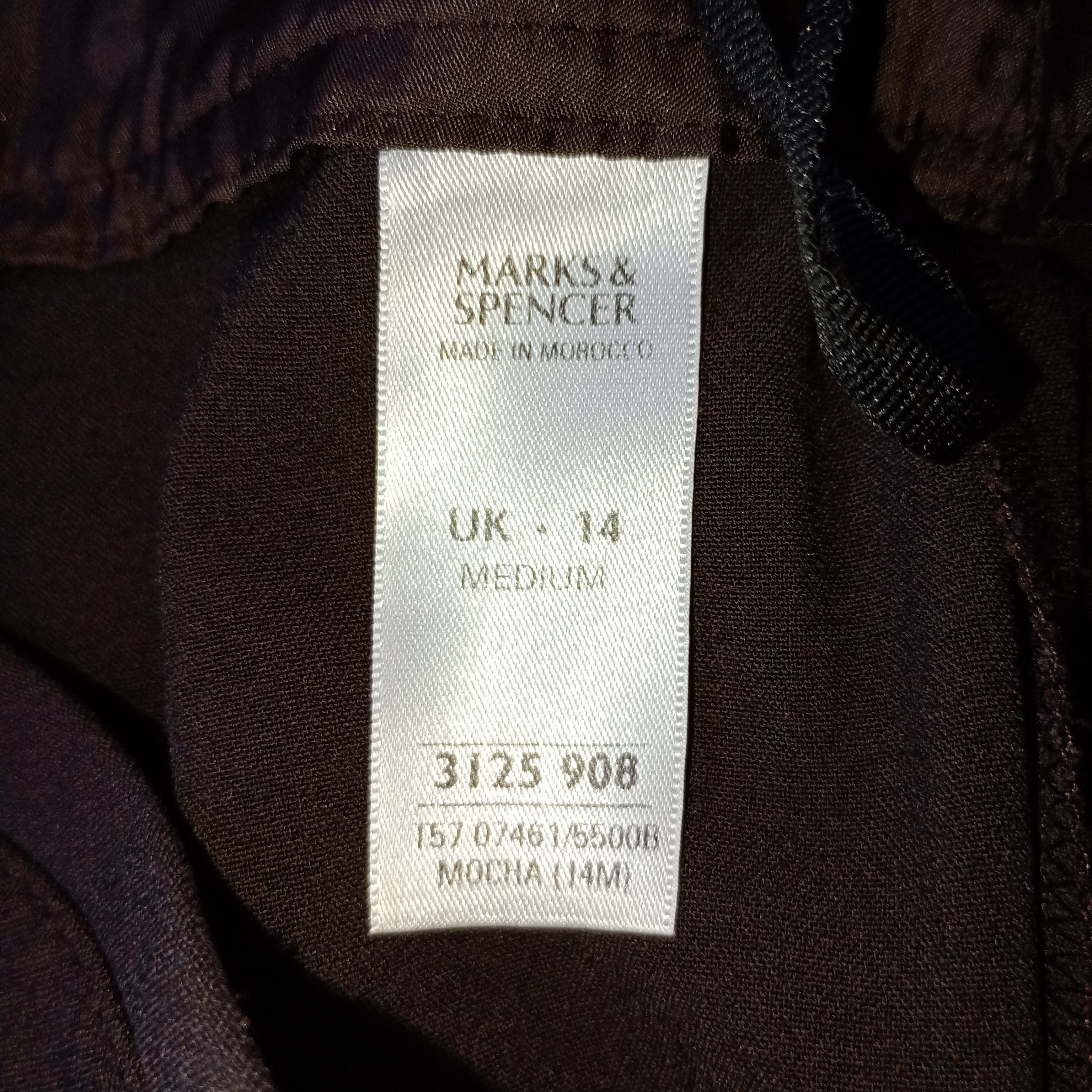 Elegantní hnědé kalhoty M&S