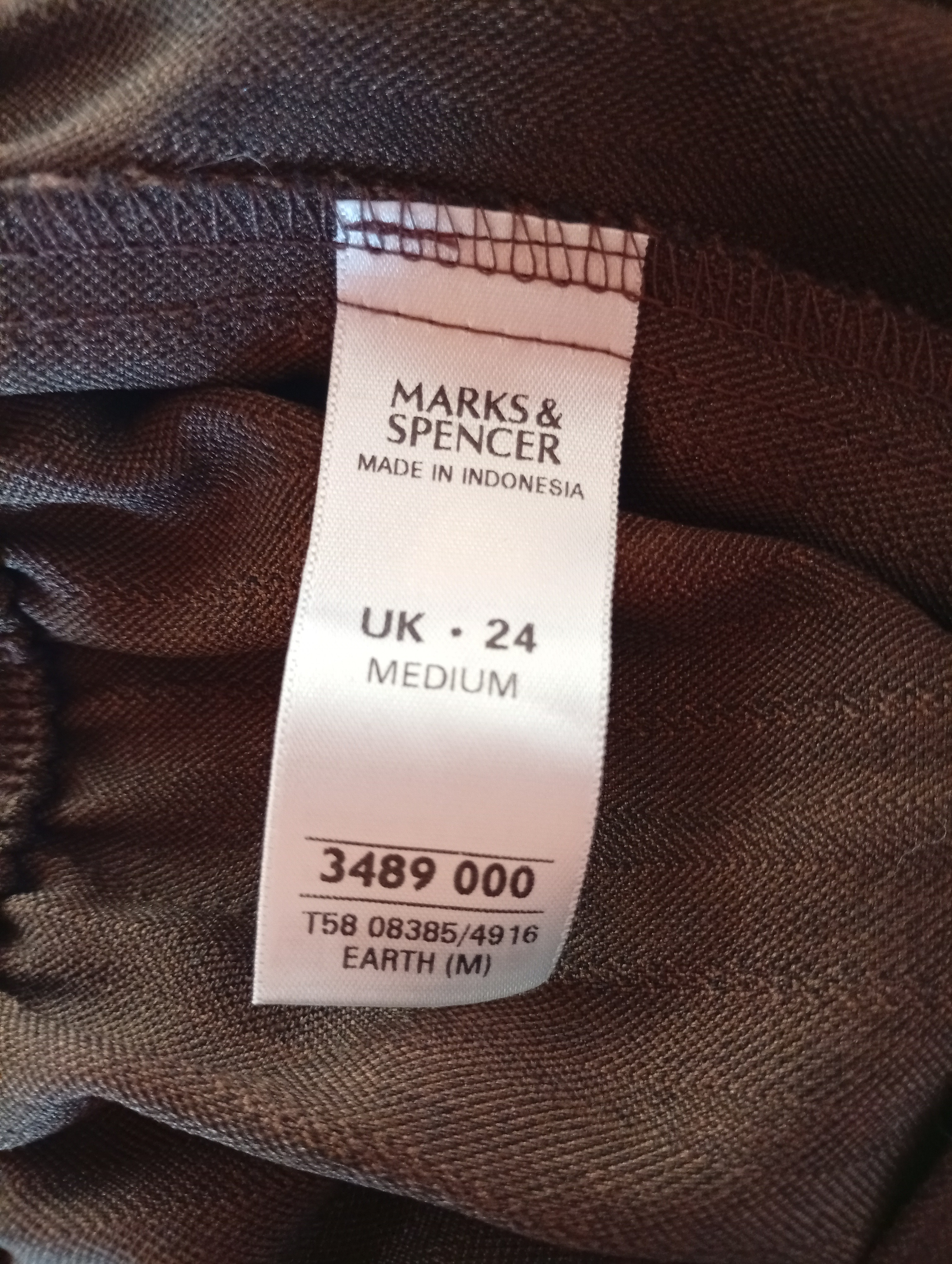 Hnědé společenské kalhoty M&S