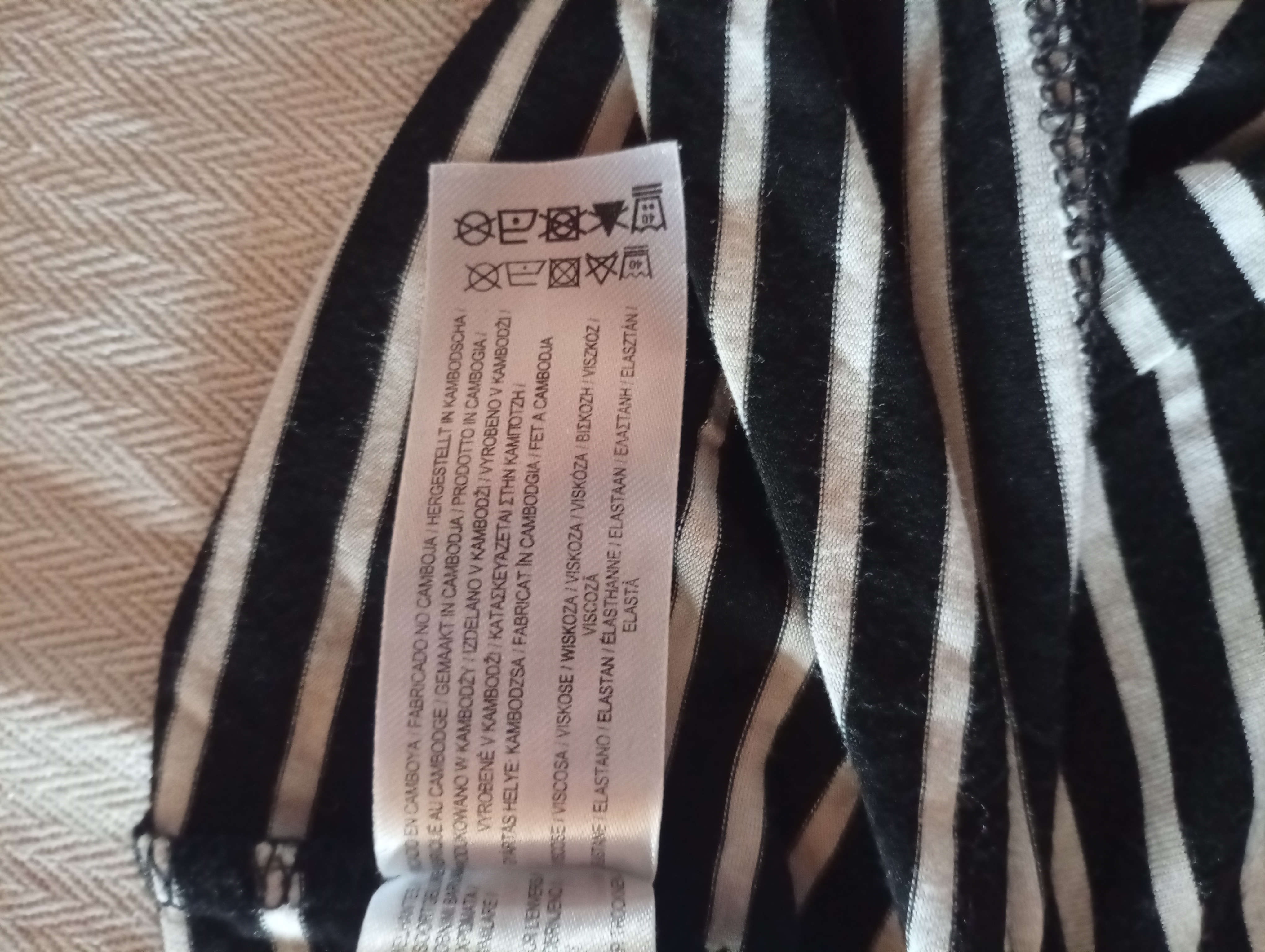 Pruhované tričko primark