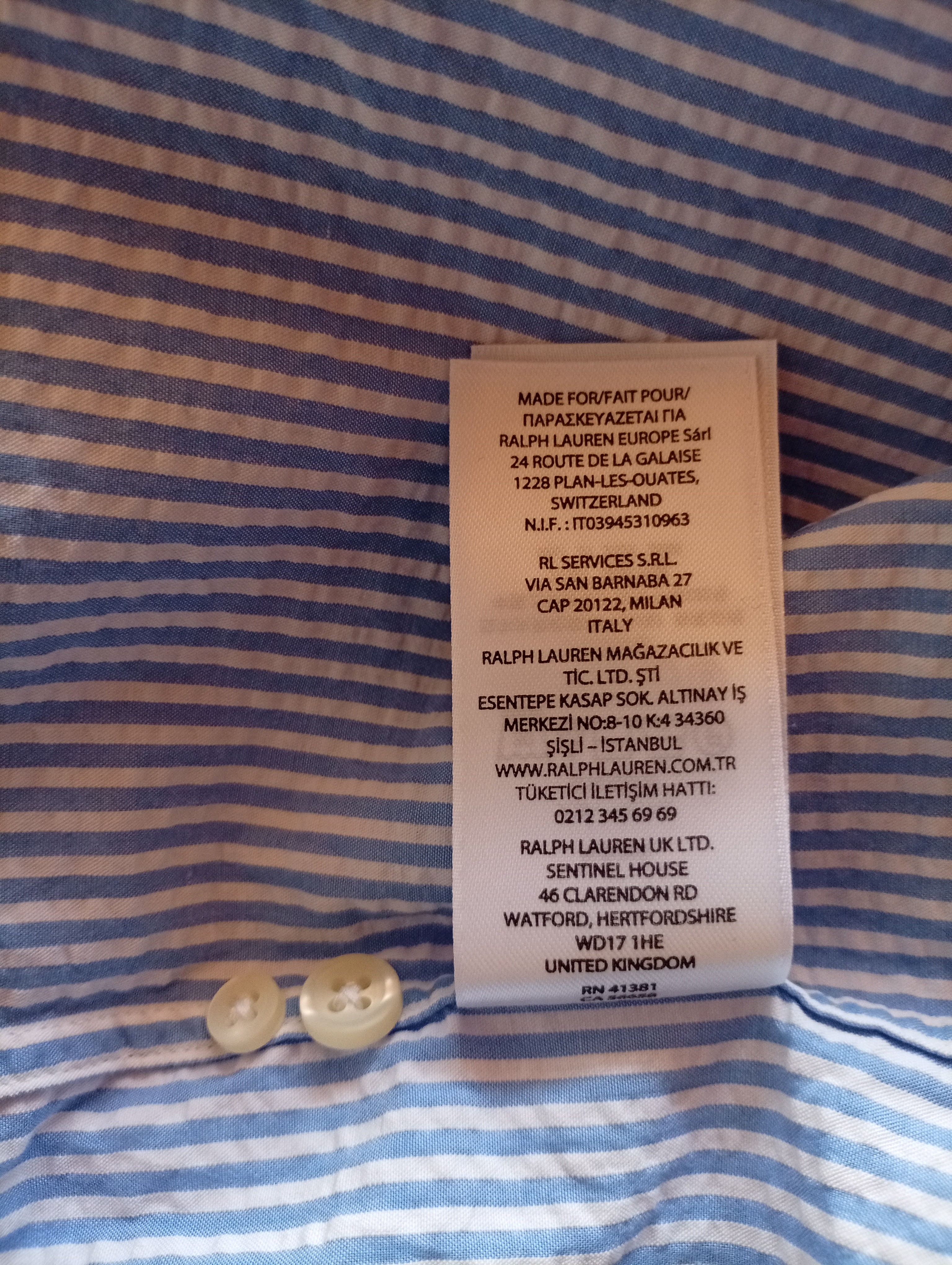 Pruhovaná pánská košile Ralph Lauren 