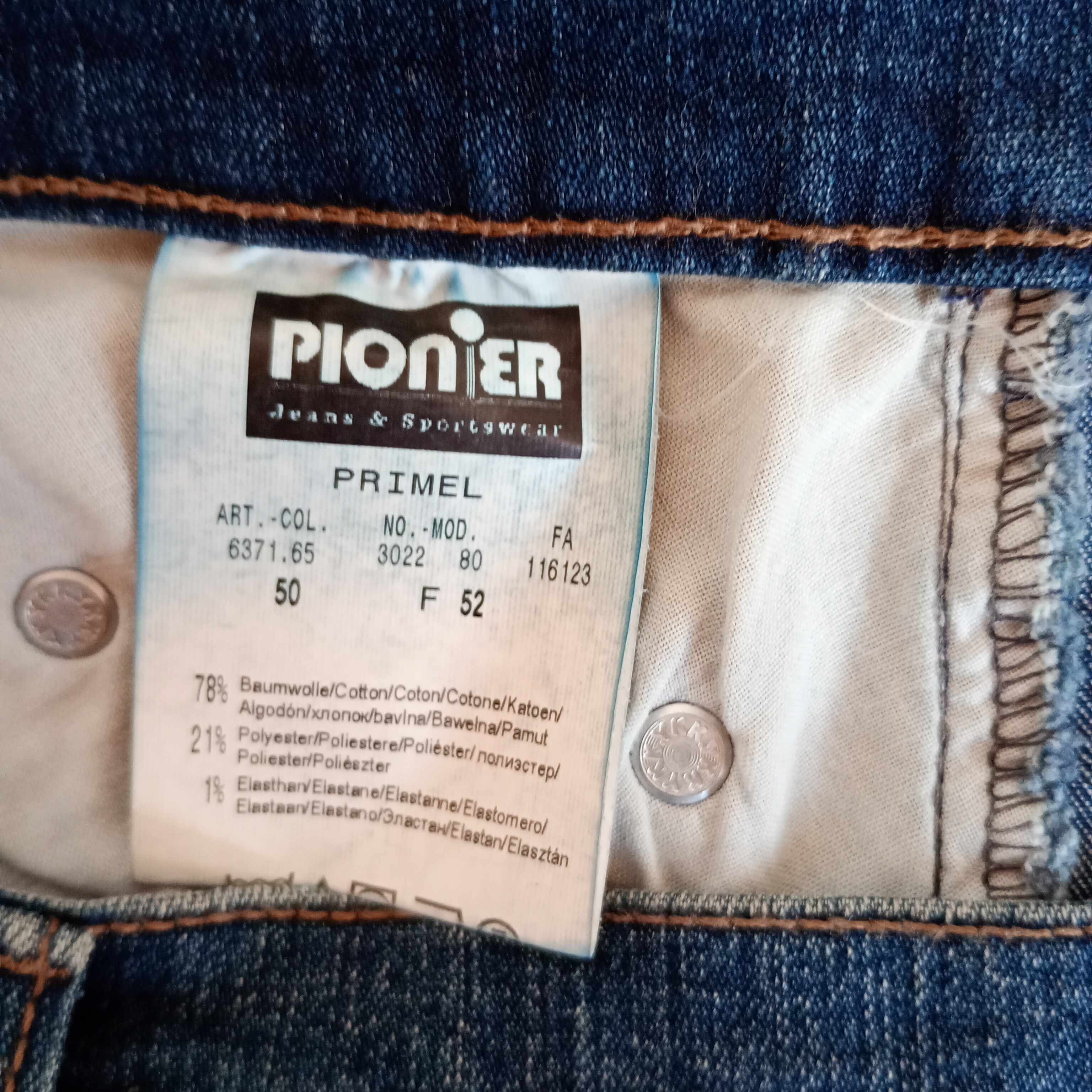 Dámské džíny Pionýr 