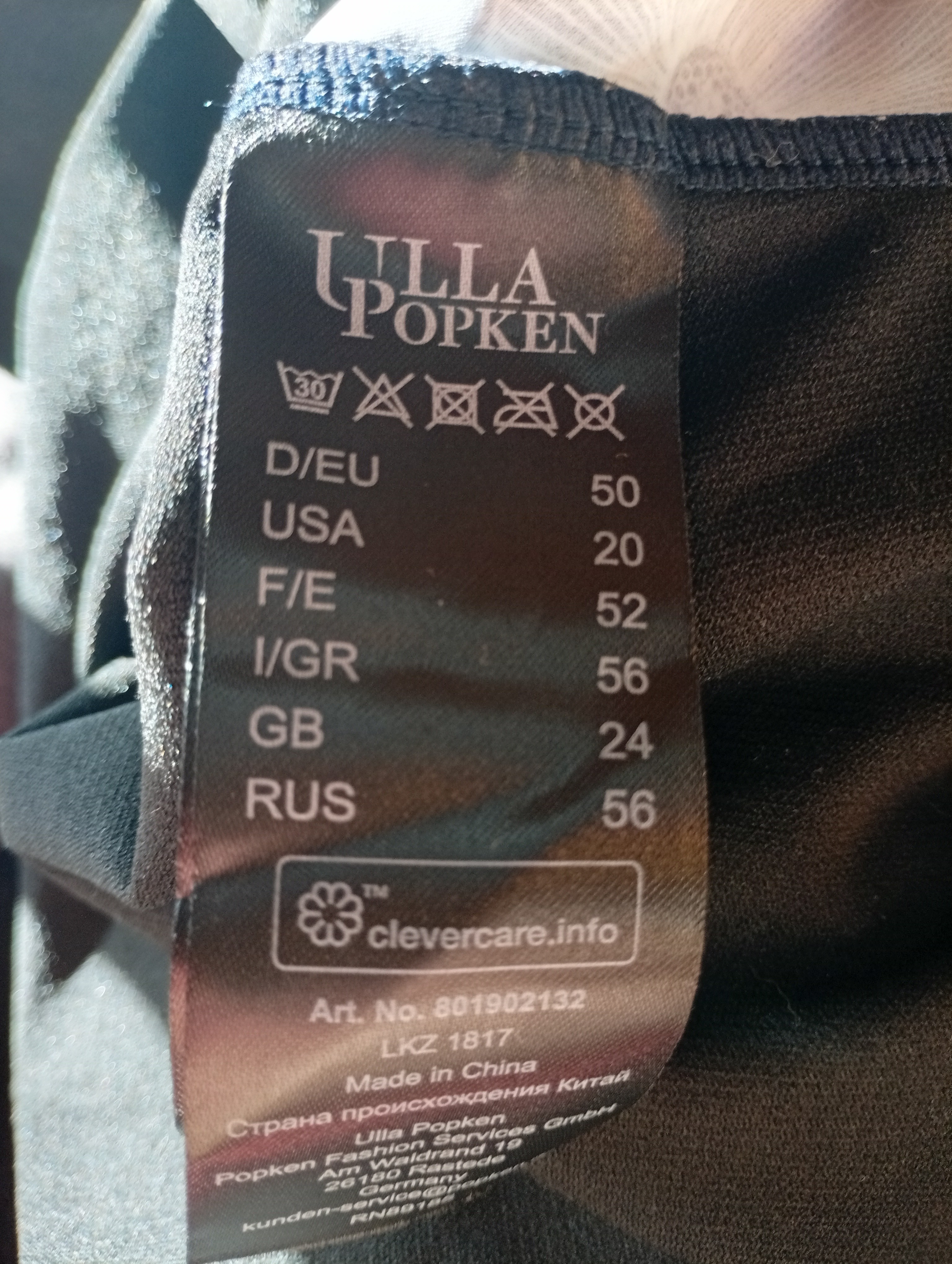 Plavky Ulla Popken s potiskem kruhů 