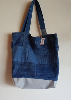 Džínová taška z recyklované rifloviny 