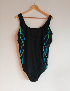 Plavky Ulla Popken černé se zdobením 