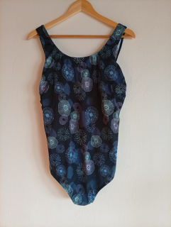 Plavky Ulla Popken s potiskem kruhů 